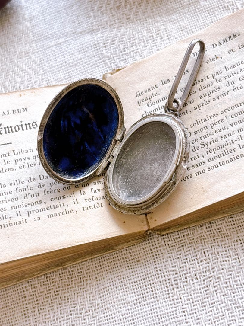 フランスアンティーク ペンダントトップ・つばめ