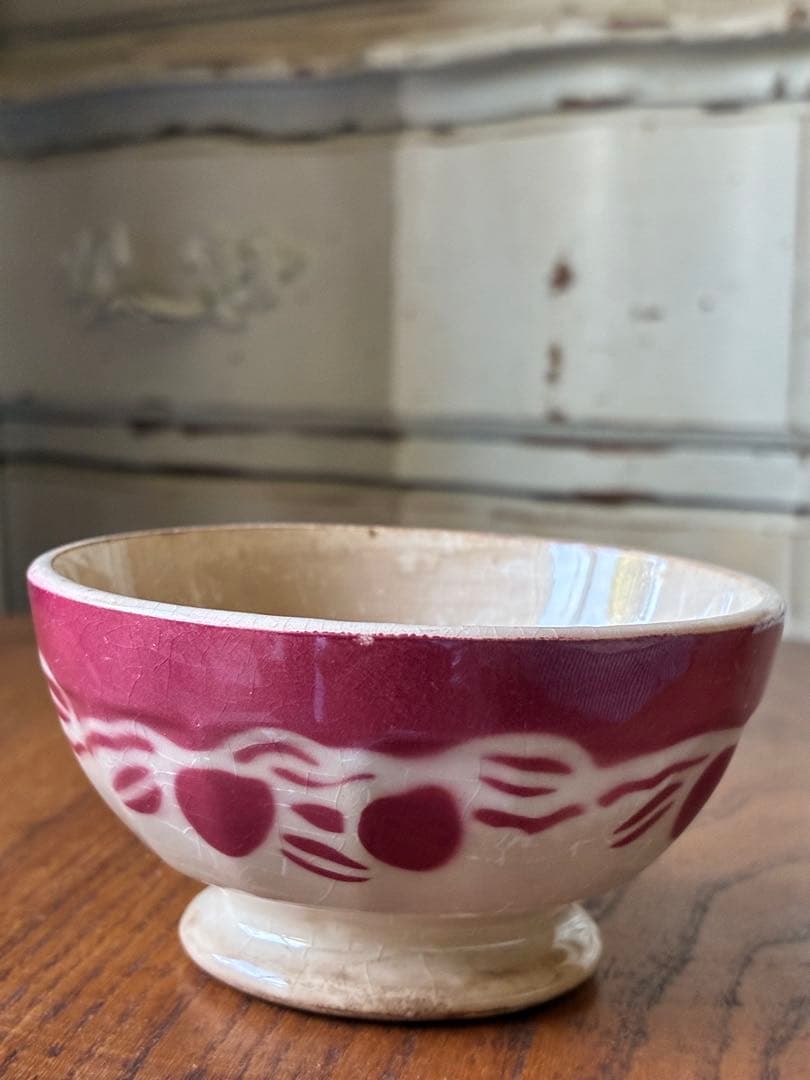 フランス アンティーク カフェオレボウル ムーランデルー 林檎