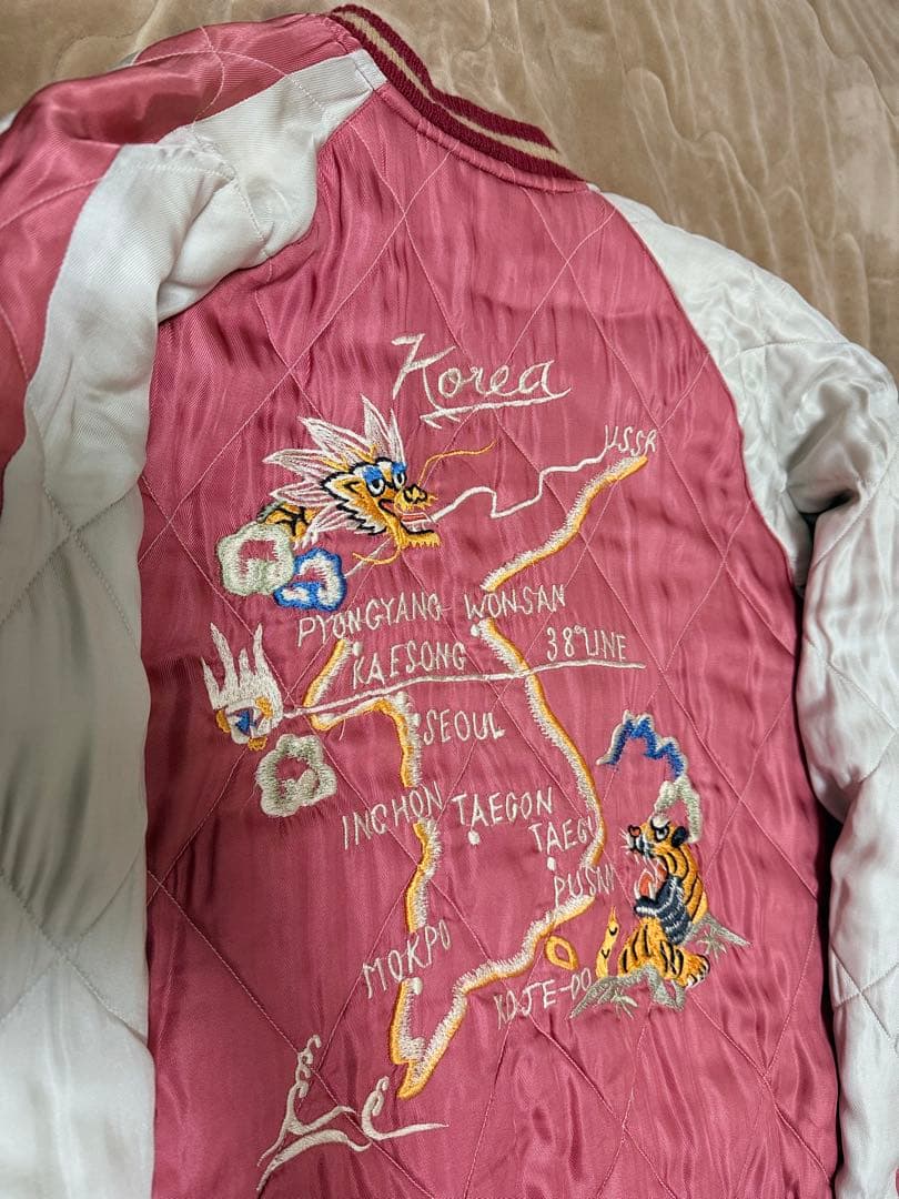 日本製 港商 テーラー東洋 2面用 別珍 ブッダ 限定スカジャン vintage