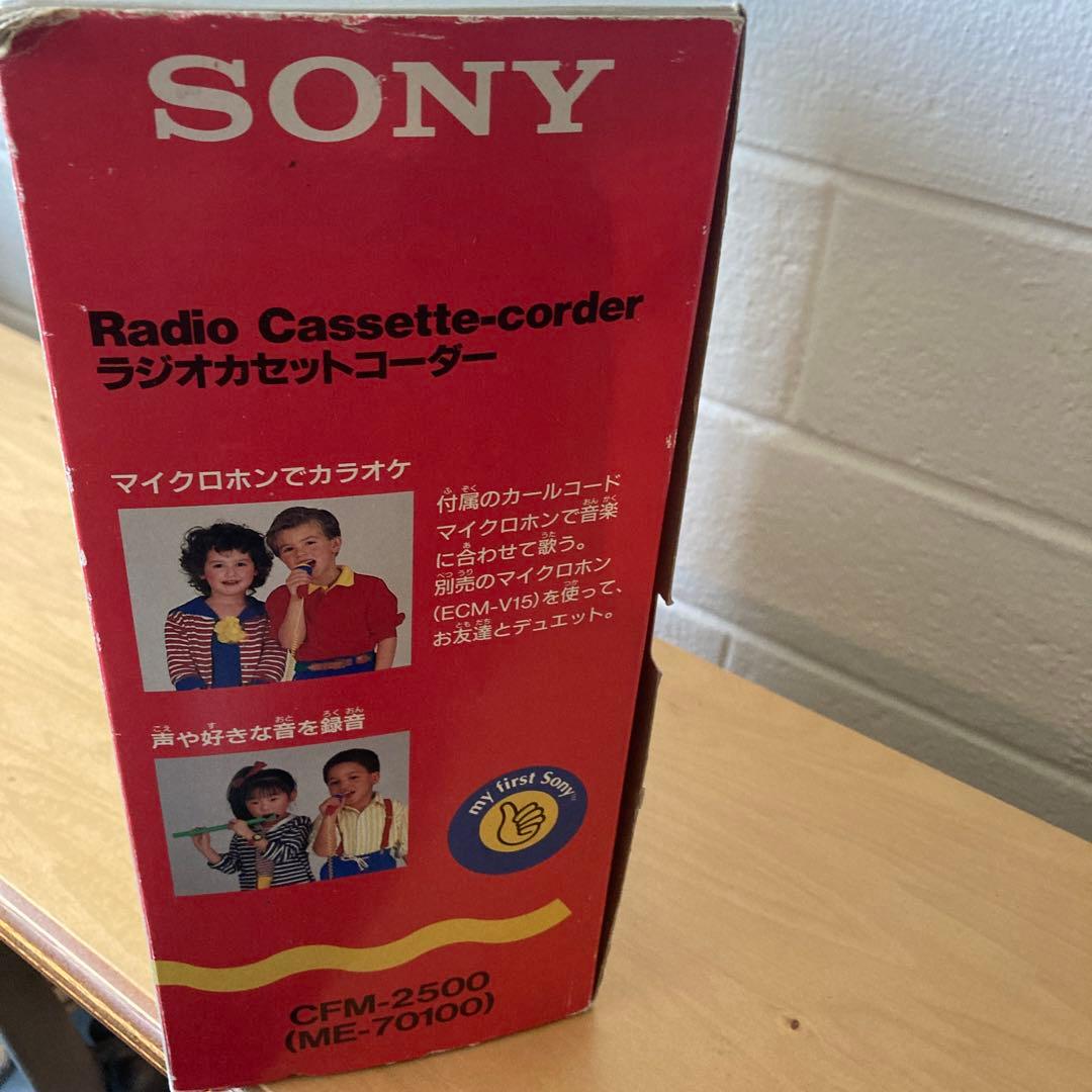 my first Sony CFM-2500 ラジオカセットコーダー - メルカリ