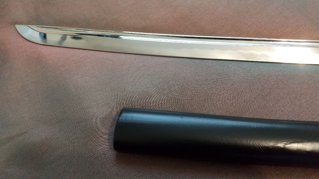 二尺四寸二分】 居合刀 樋入り 長刀 透かし鍔 模造刀 武具 拵え