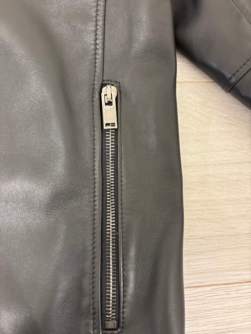 【美品 | 着用4回のみ】TAGLIATORE 46 秋冬 ライダース 黒 本革