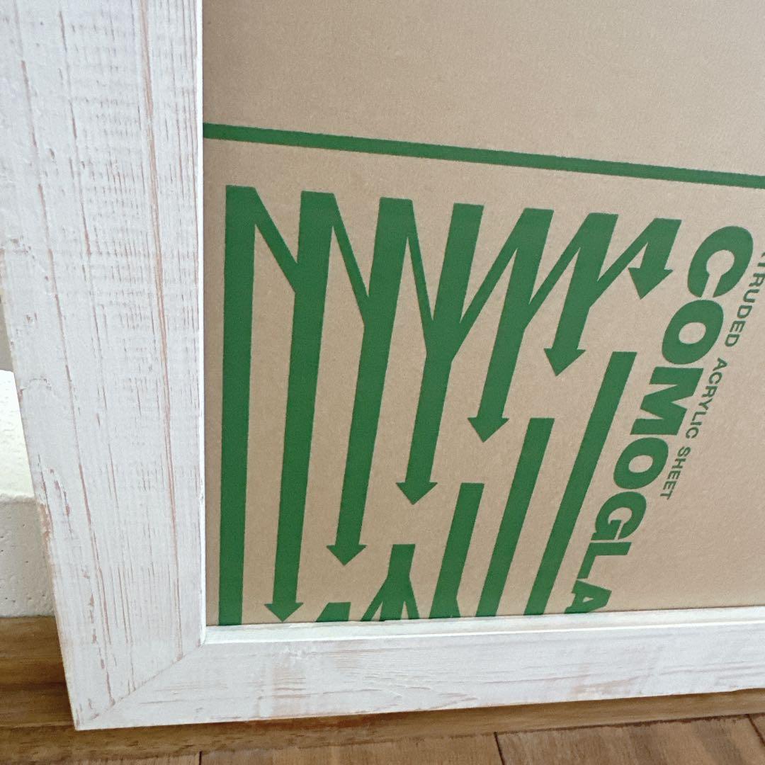 ヘザーブラウンMサイズ対応額縁☆ホワイト - メルカリ