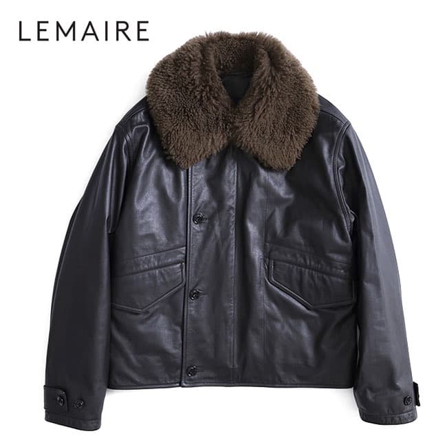 LEMAIRE ルメール シアリング レザー フライトジャケット定価60〜65万