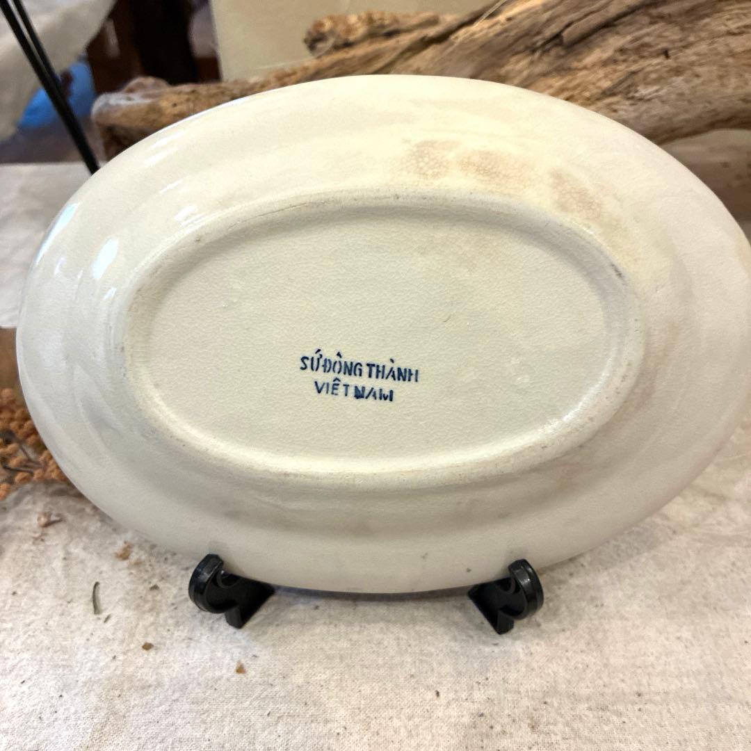 REX HOTEL ベトナム オーバル皿 バッチャン焼 - メルカリ