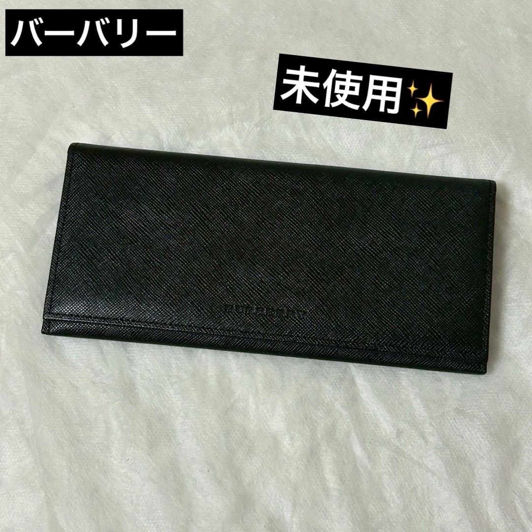 未使用✨バーバリー 長財布 2つ折り財布 ノバチェック サフィアーノ