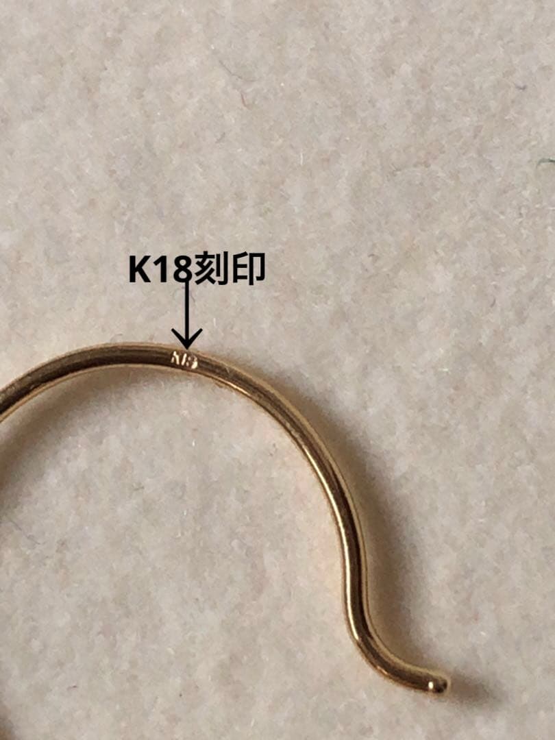 美品♡アガット K18/K14 オパール ダイヤモンド ピアス クラシック調