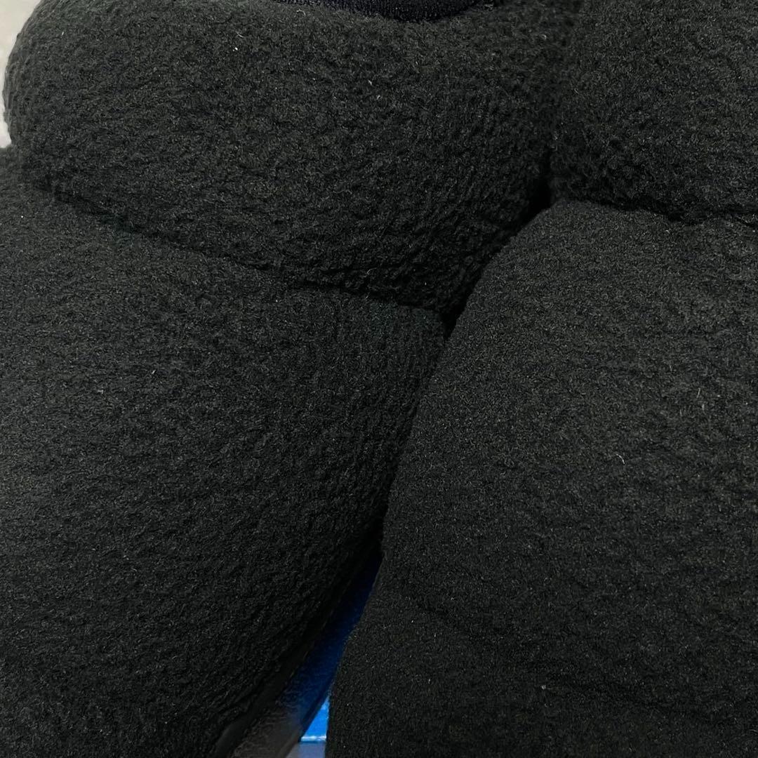 新品未使用 adidas パフィレッタ 25.5cm ブラック 黒 モコモコ