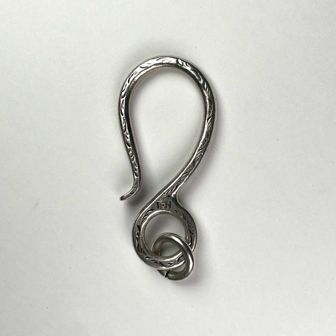 美品 THE FLAT HEAD シルバー925 フック キーリング 廃盤品