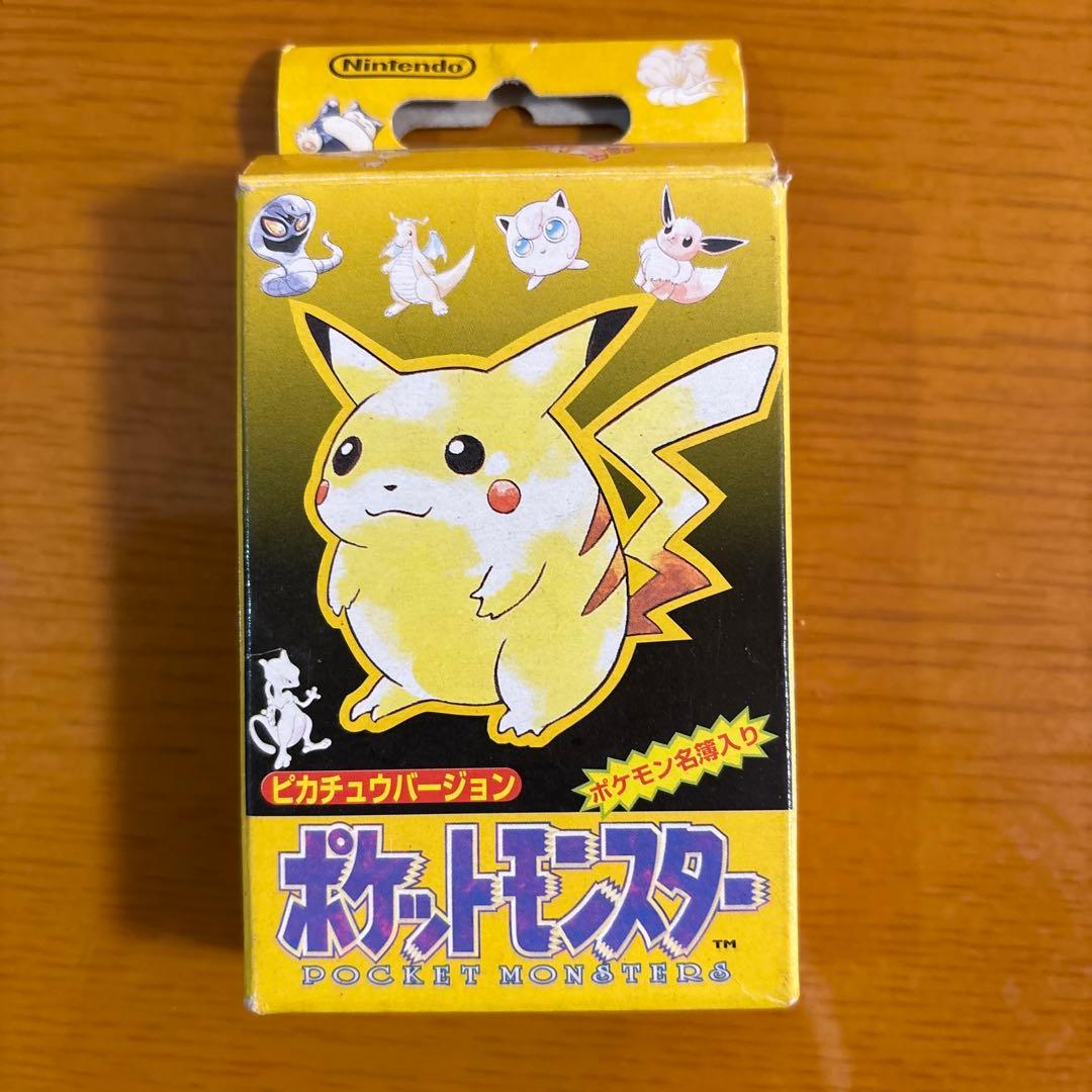 ポケットモンスター トランプ ピカチュウバージョン 当時物 平成レトロ ポケモン 初期 トランプ ピカチュウバージョン