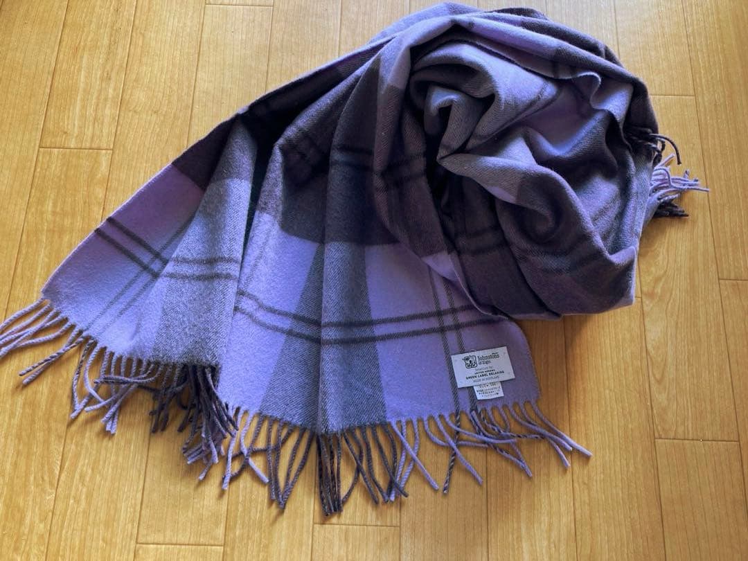 未使用 ユナイテッドアローズ別注 ジョンストンズ ストール ウール