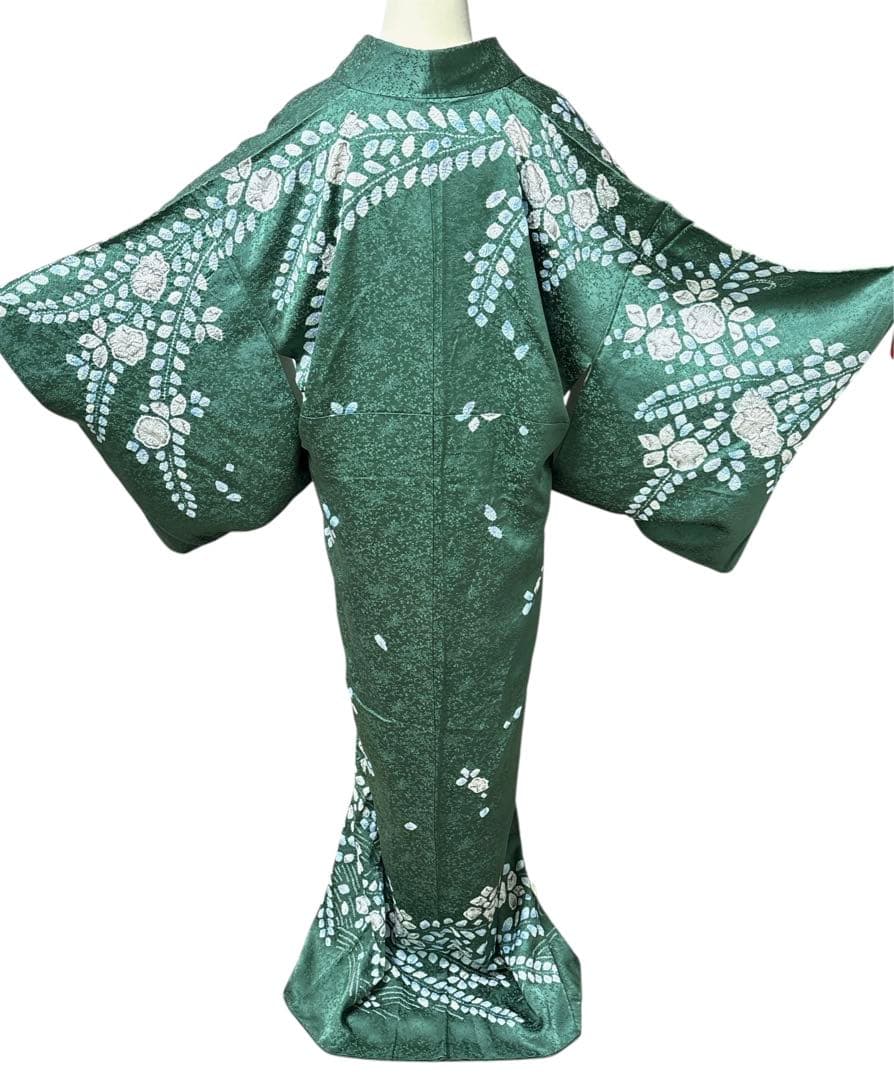 AA33美品着物 訪問着 辻け花 絞り 逸品 正絹 手縫い仕立て - メルカリ