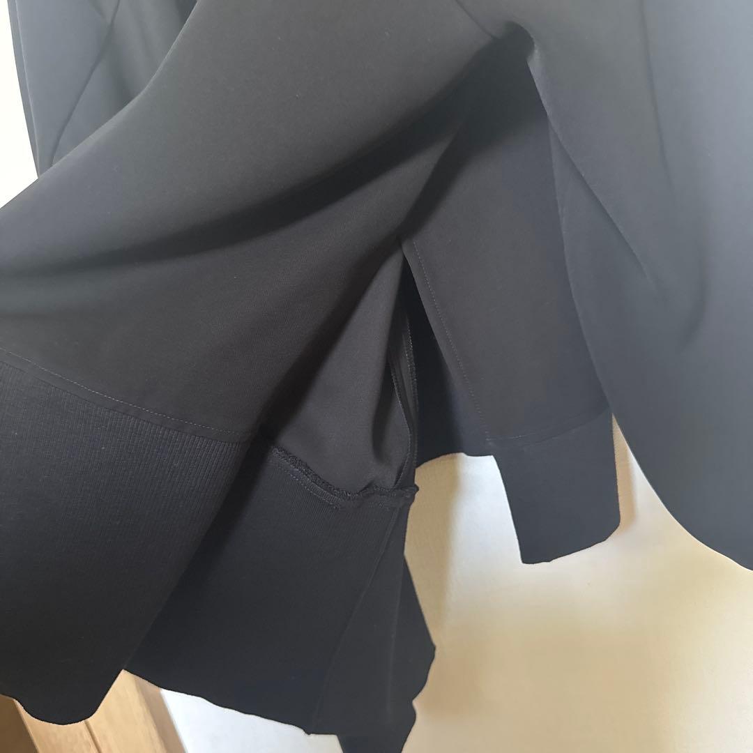 ENFOLD エンフォルド ダブルサテン バルーンスリーブ プルオーバー 黒