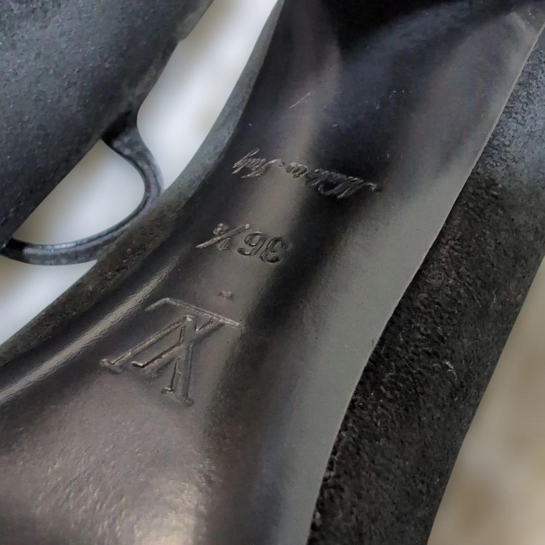 LOUIS VUITTON スエードレザー パンプス 36 1/2 23.5cm