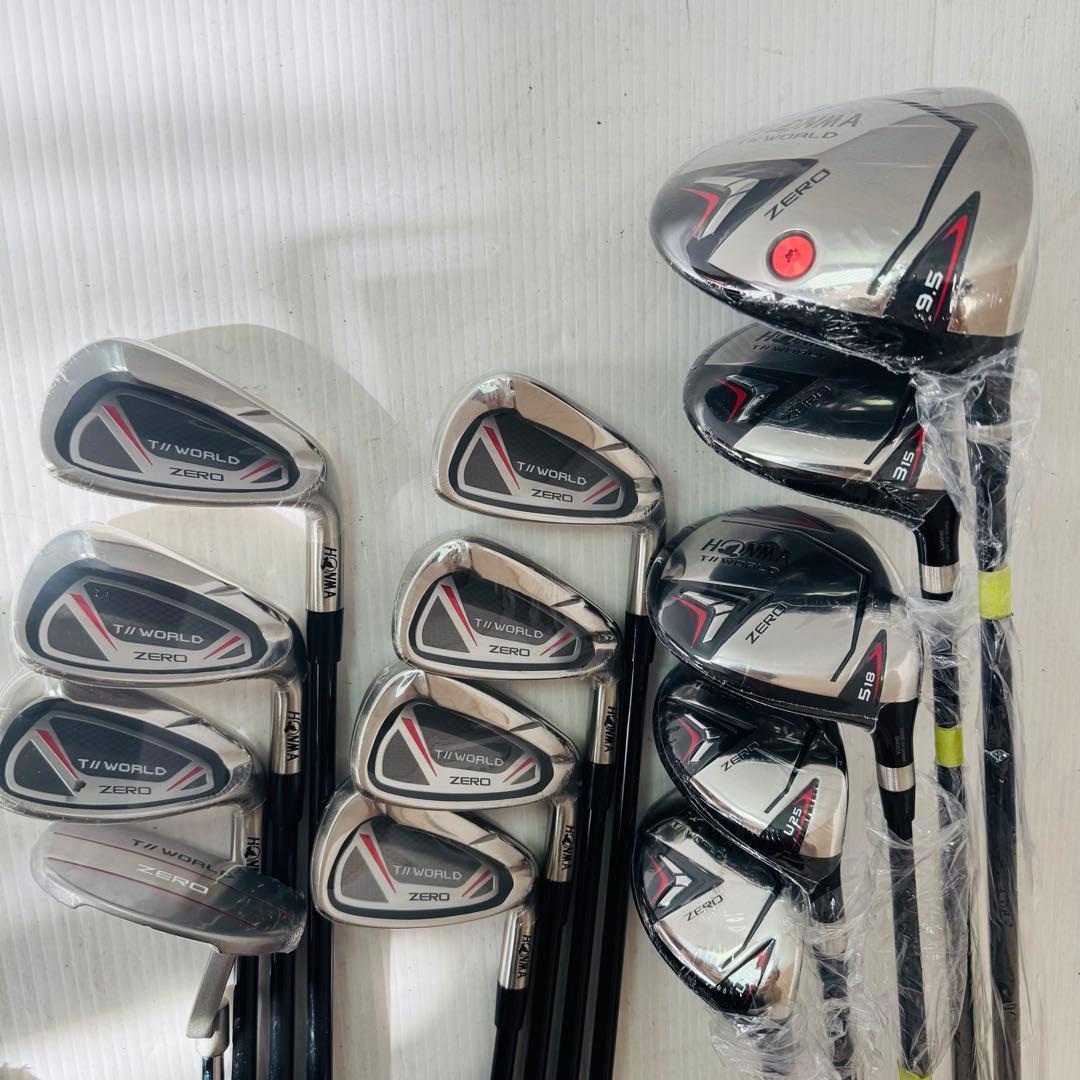 【希少・新品未使用品】ホンマ T WORLD ZERO ゴルフクラブ　フルセット フルセット ホンマ T//WORLD ZERO フルセット オリジナルカーボン フル