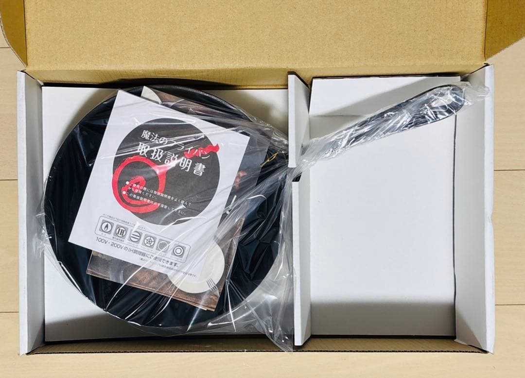 【新品】魔法のフライパン 28cm 錦見鋳造　鉄のフライパン
