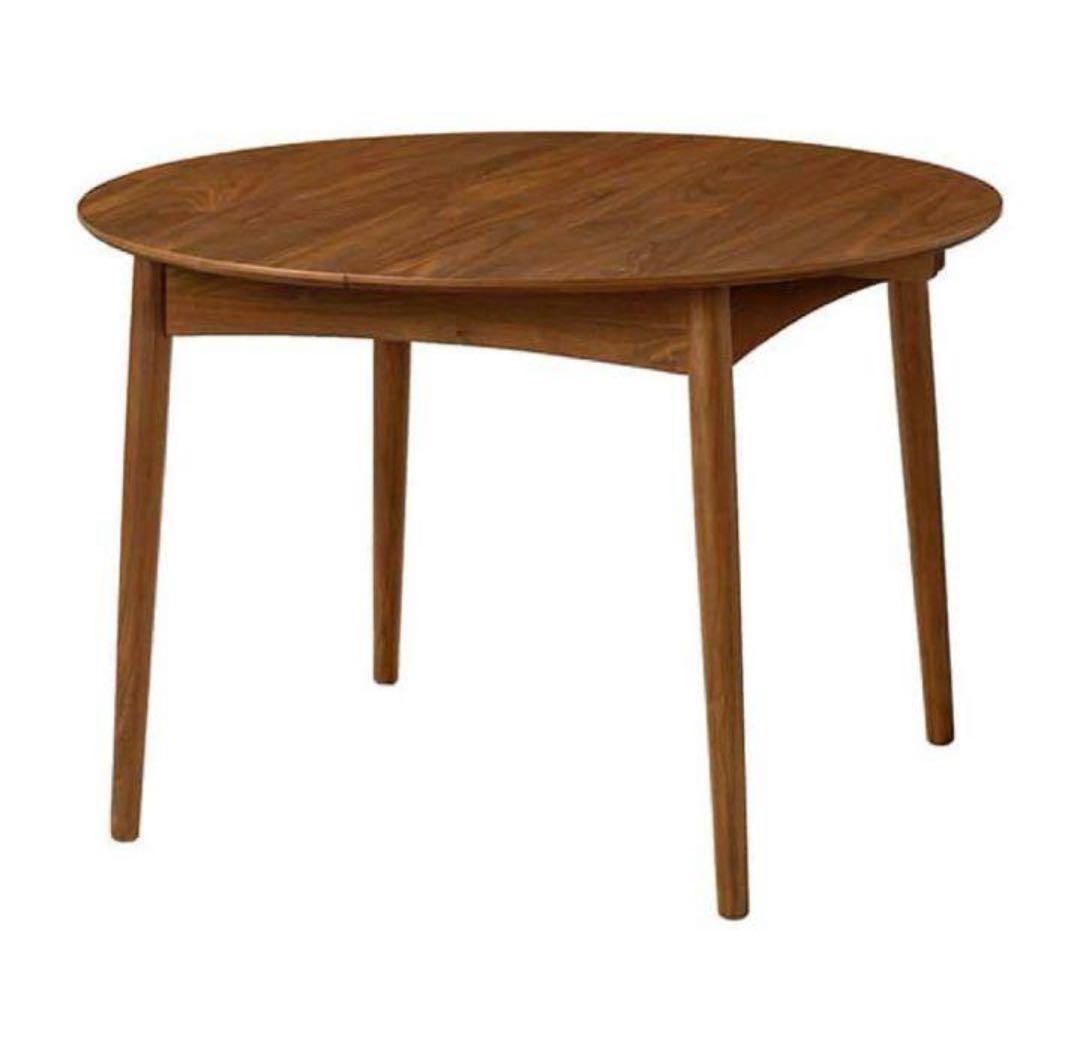 美品】ウニコ ブレナ エクステンションテーブル Φ1100 伸縮式 24年製