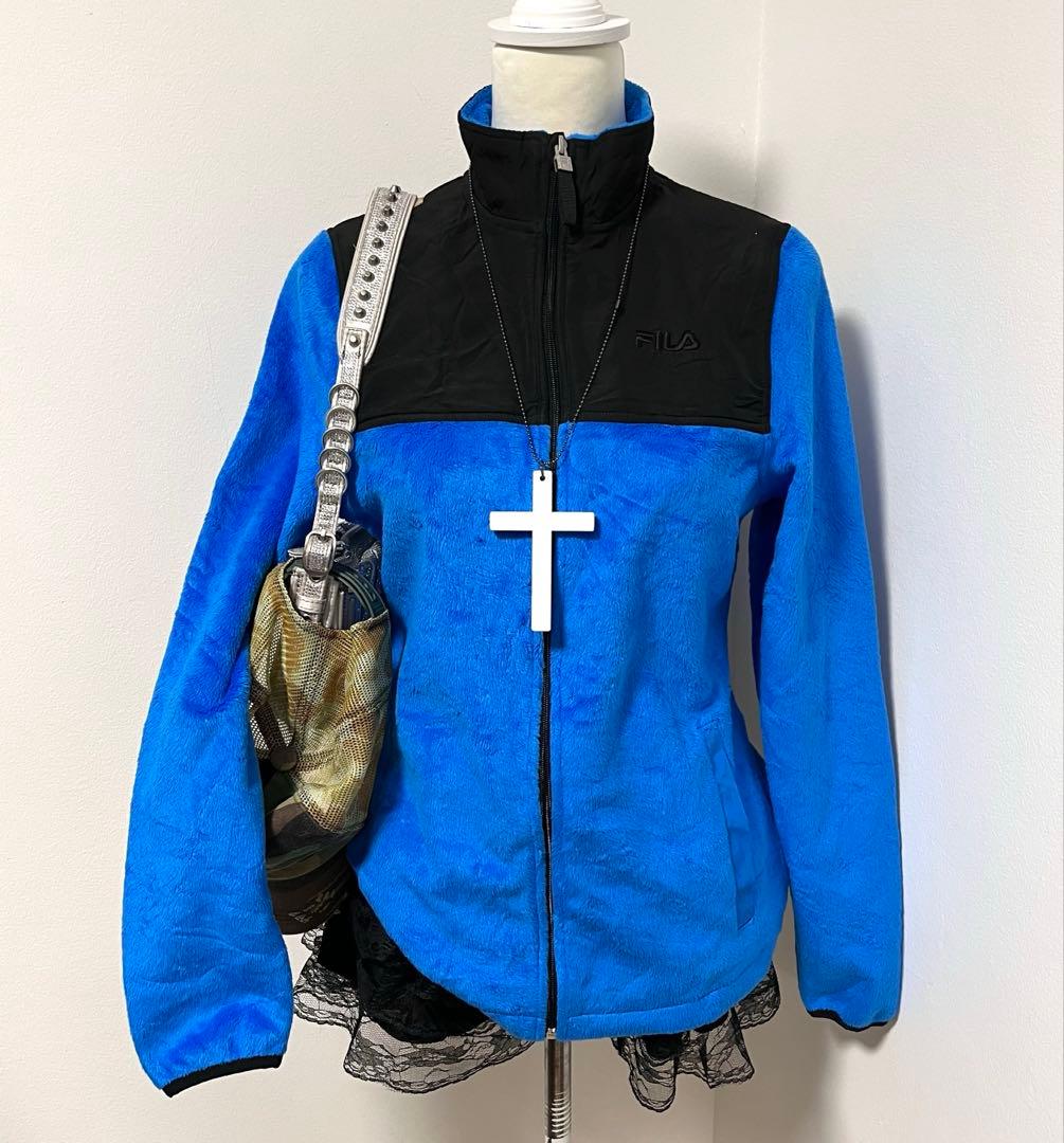 FILA y2k トラックジャケット 水色 平成ギャル グランジ マクブリング