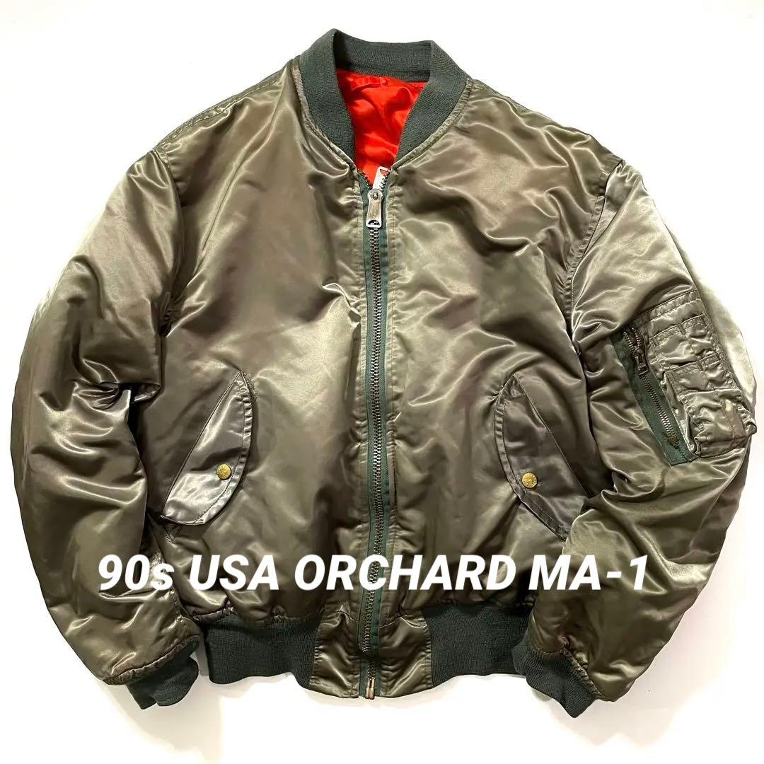 90s USA ORCHARD オーチャード社 MA-1 フライトジャケット - メルカリ