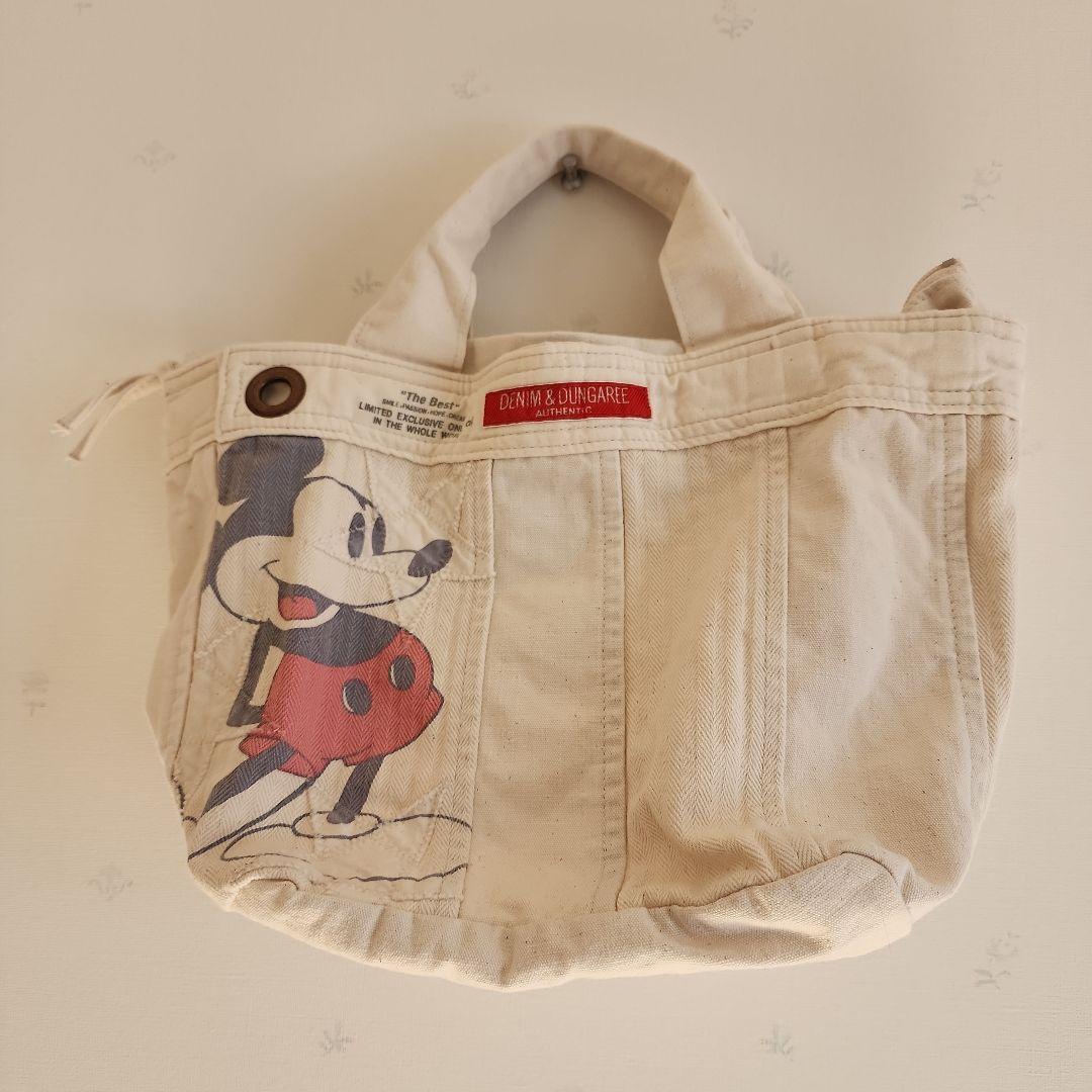 未使用品 デニム&ダンガリー ミッキーコラボ トートバッグ - メルカリ