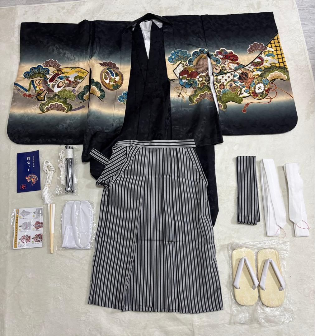 男の子　七五三　5歳袴　フルセット 楽天市場】＼クーポンあり／ 【豪華安心12点フルセット】 七五三 着物