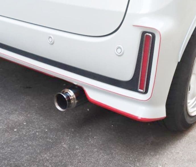 aMK53SMK54Sスペーシアカスタム(FF,NA)用マフラーカッター軽自動車