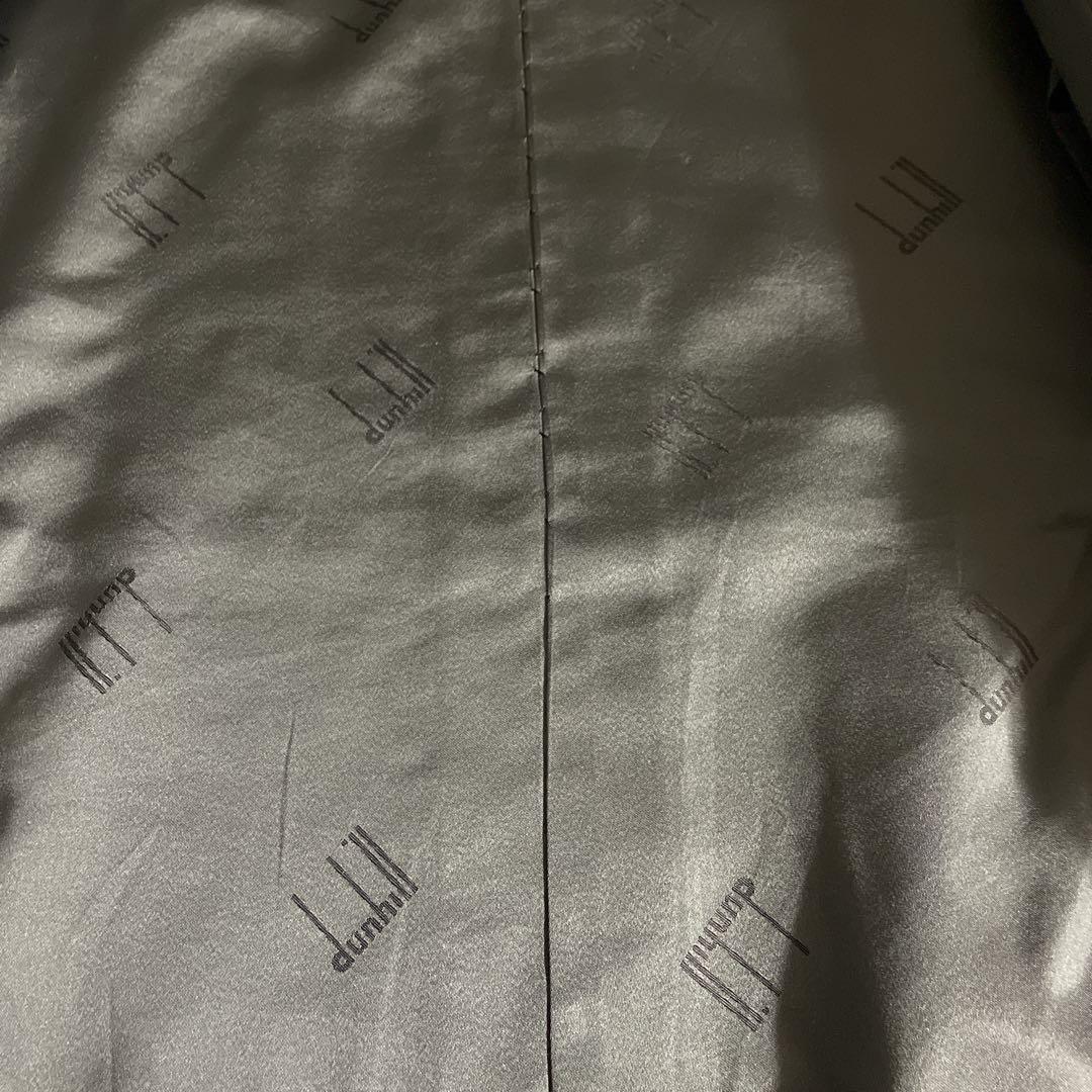 最高級 リネンブレンド ウール dunhill ダンヒル ダブルブレストスーツ