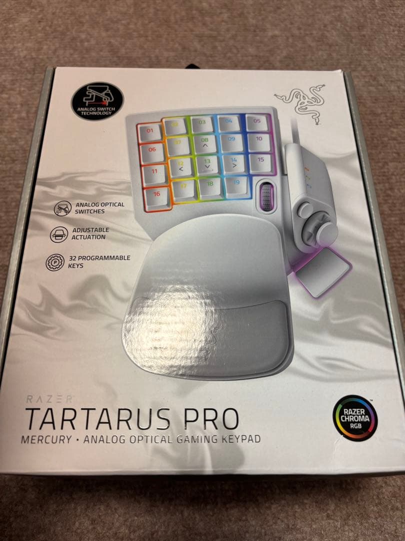 Razer Tartarus Pro ホワイト Amazon.co.jp: Razer Tartarus Pro Mercury White 左手キーパッド 20個