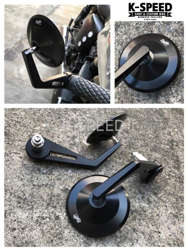 ホンダ レブル250-500 CNC ラウンドハンドルバーエンドミラー - メルカリ