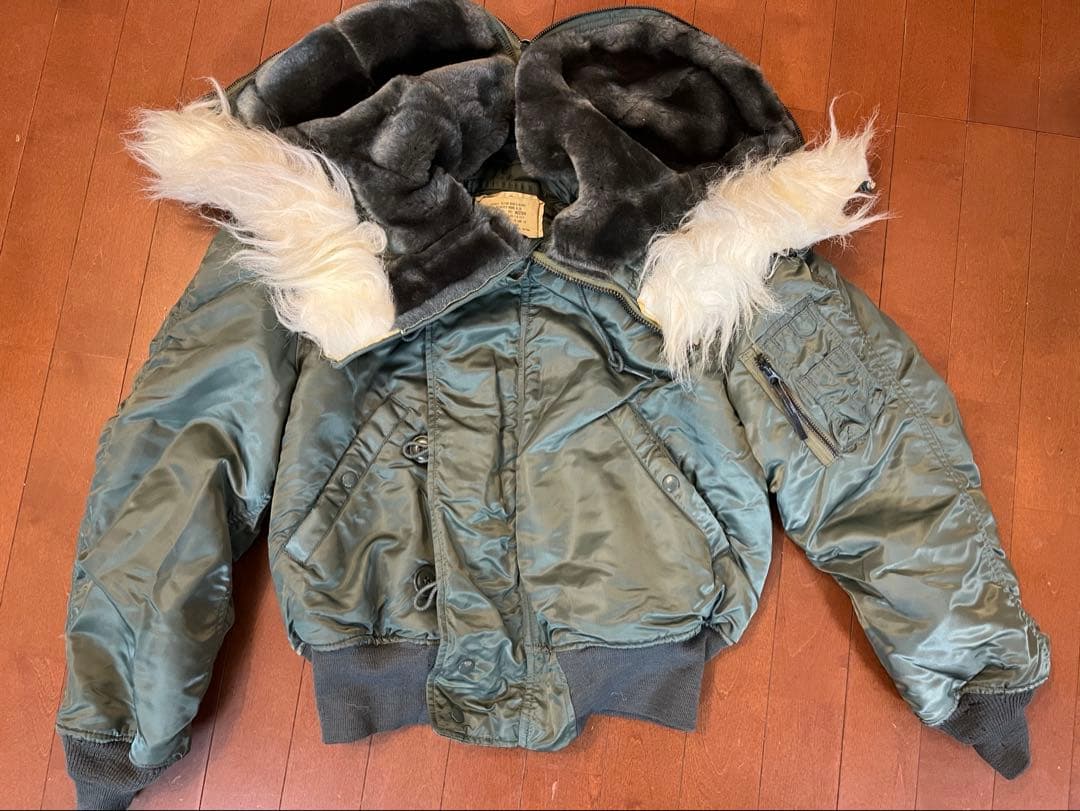 デッドストック70s 米軍実物 アルファ製 N2B フライトジャケット