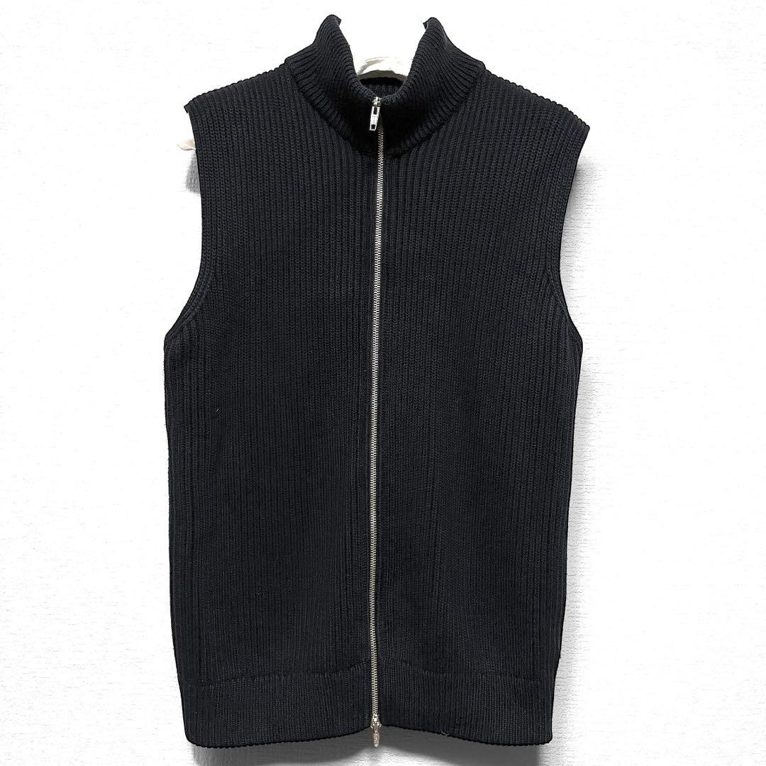 初期/マルタンマルジェラ10／ドライバーズニットベスト/ミスディアナ/黒/M Maison Margiela（旧Maison Martin Margiela） - 希少 マルタン