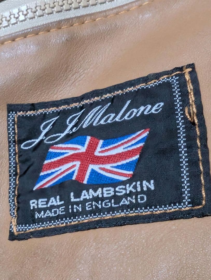 J.J.Malone ムートンコート ラムスキン ボア 英国製 90s XL