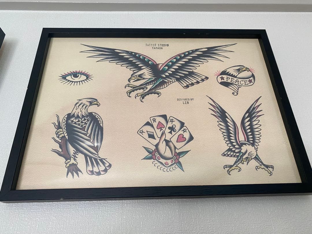 山*田様 タトゥーフラッシュ 4点セット 額付 オモシーチャンネル 山田