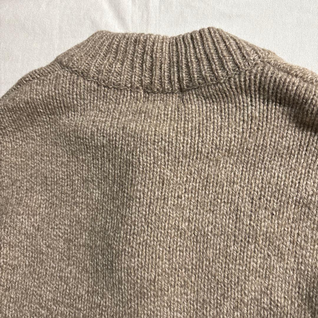 極美品 00s L.L.Bean ラムウール ヘンリーネック ニット セーター