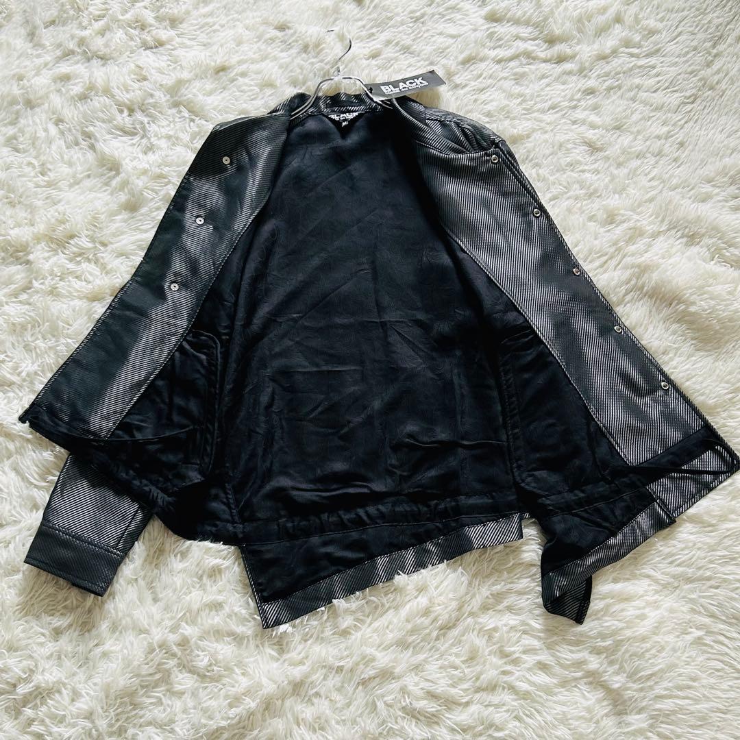 極美品】22ss ブラック コムデ ギャルソン ねじれ コーチ ジャケット