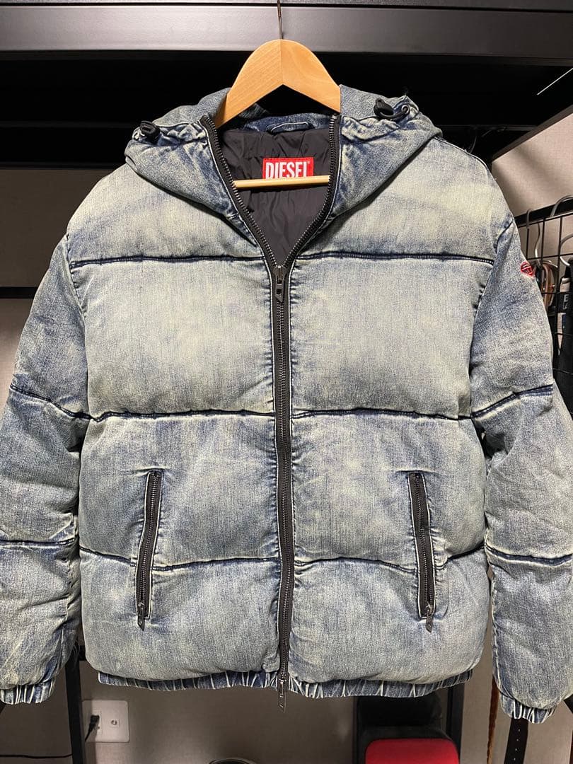 DIESEL デニムパファージャケット セール】ウィメンズ ジップアップパファージャケット W-AVES-FUR