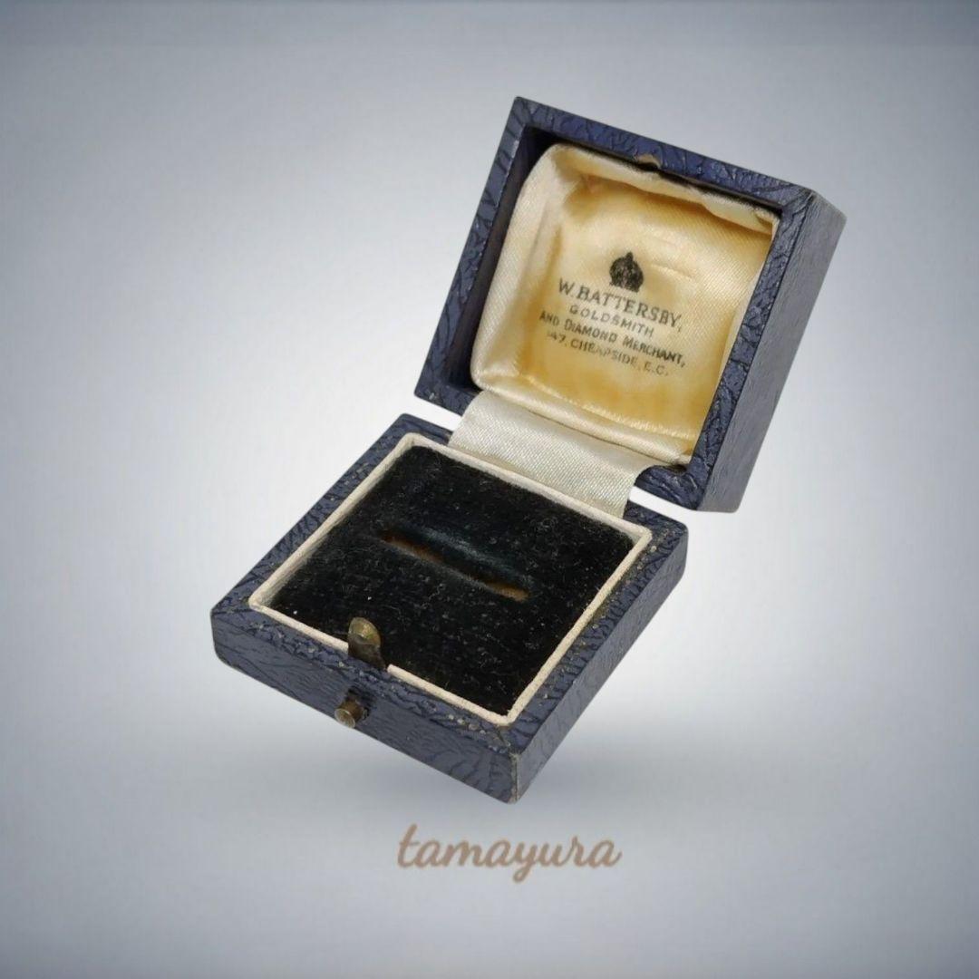 レア　英国アンティーク　W Battersby リングケース イギリス de8213995779ee4383a2e810bcec81