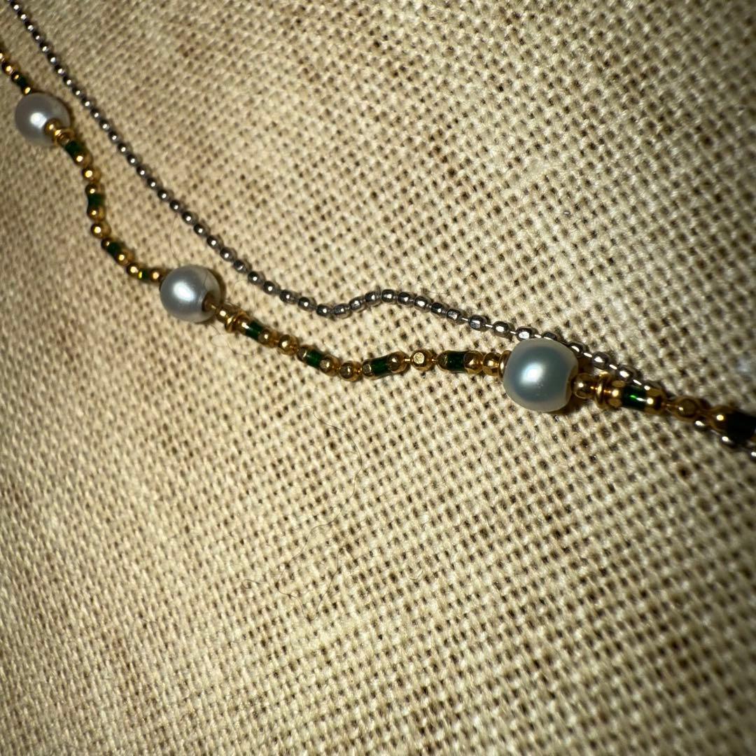 片*付様 9.2g 18金　k18 k10 k18wg ダイヤモンドネックレス