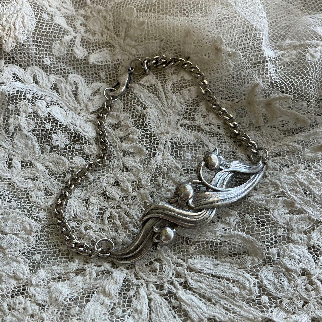 フランスアンティーク すずらん ブレスレット 鈴蘭 ビンテージ