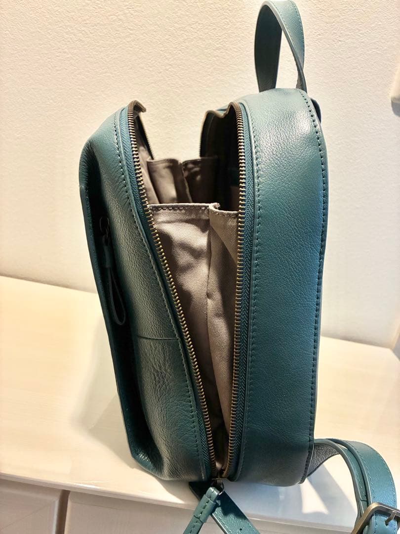 マザーハウスMOTHERHOUSE カゼマトウ リュックM グリーニッシュブルー