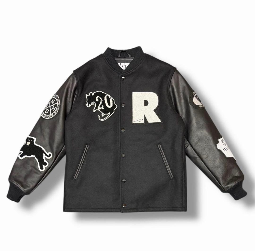 rats wtaps neighborhood レザー×メルトン ジャケットM NEIGHBORHOOD®｜WTAPS｜RATS ⁡ 20th ALL LEATHER JACKET［slide 1-4