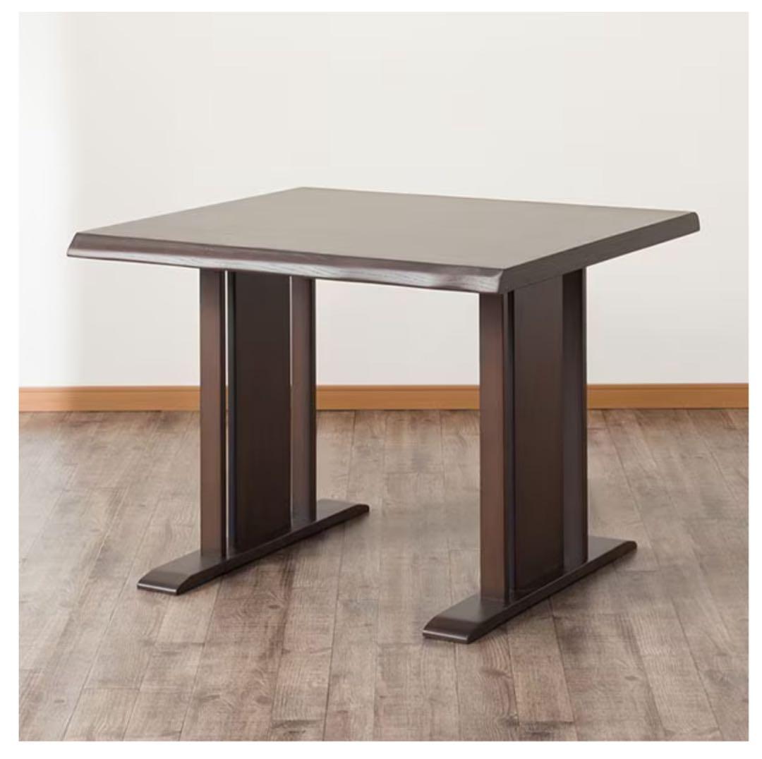 12月14日迄北欧レトロ ニトリ DCサザナミ ダイニングテーブル90 幅90cm] ダイニングテーブルセット(サザナミ DT90DBR/DC DBR) 【配送員