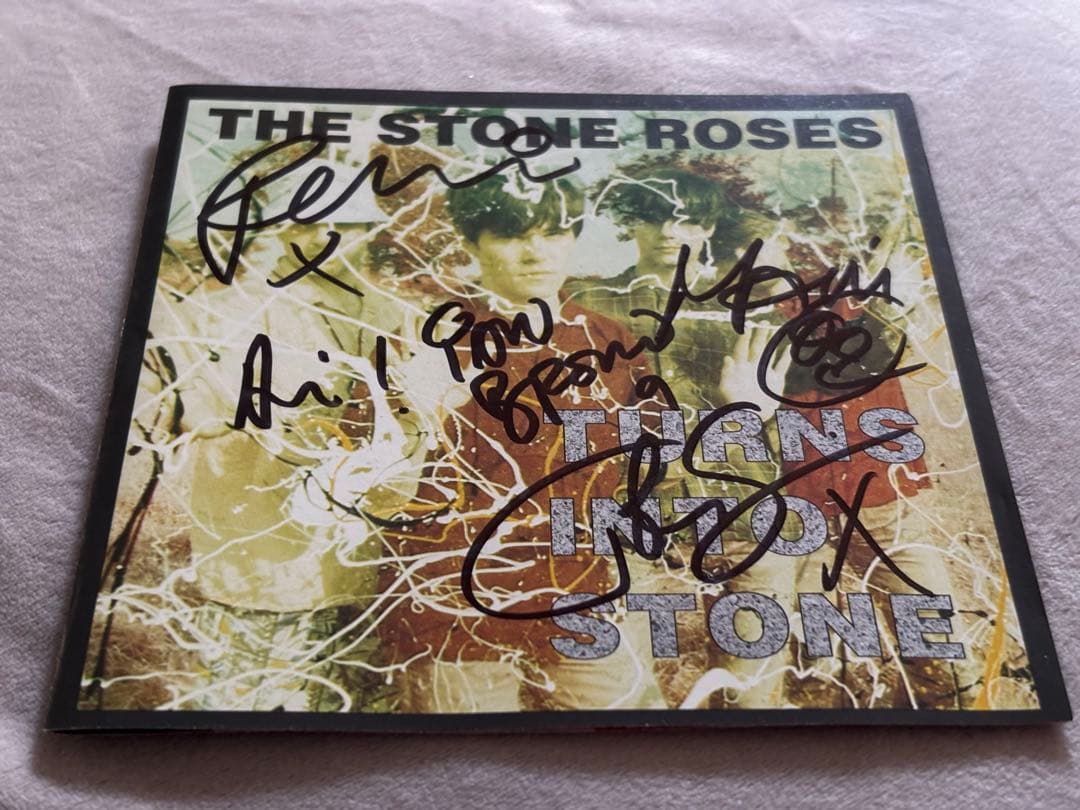 レアThe Stone Roses サインCD ストーンローゼズ イアンブラウン レアThe Stone Roses サインCD ストーンローゼズ イアンブラウン