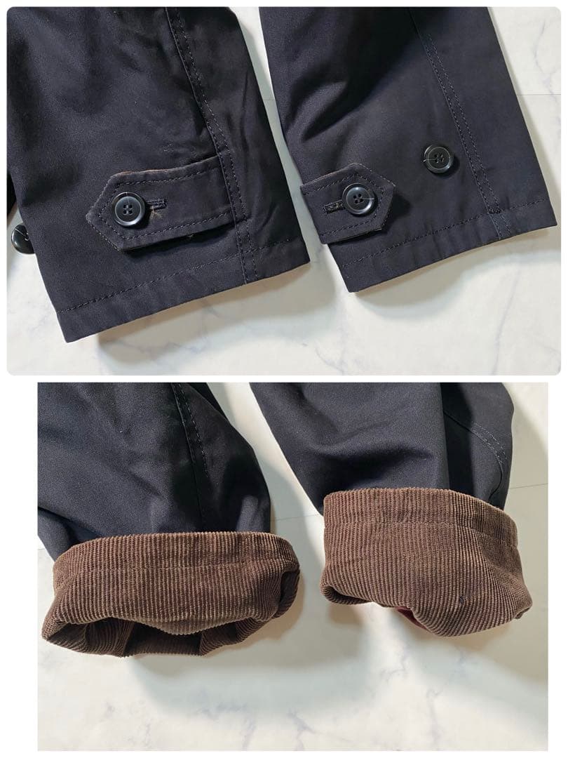 【美品】アナクロノーム　ステンカラーコート　裏地 フランネル＆オンブレ　サイズ3