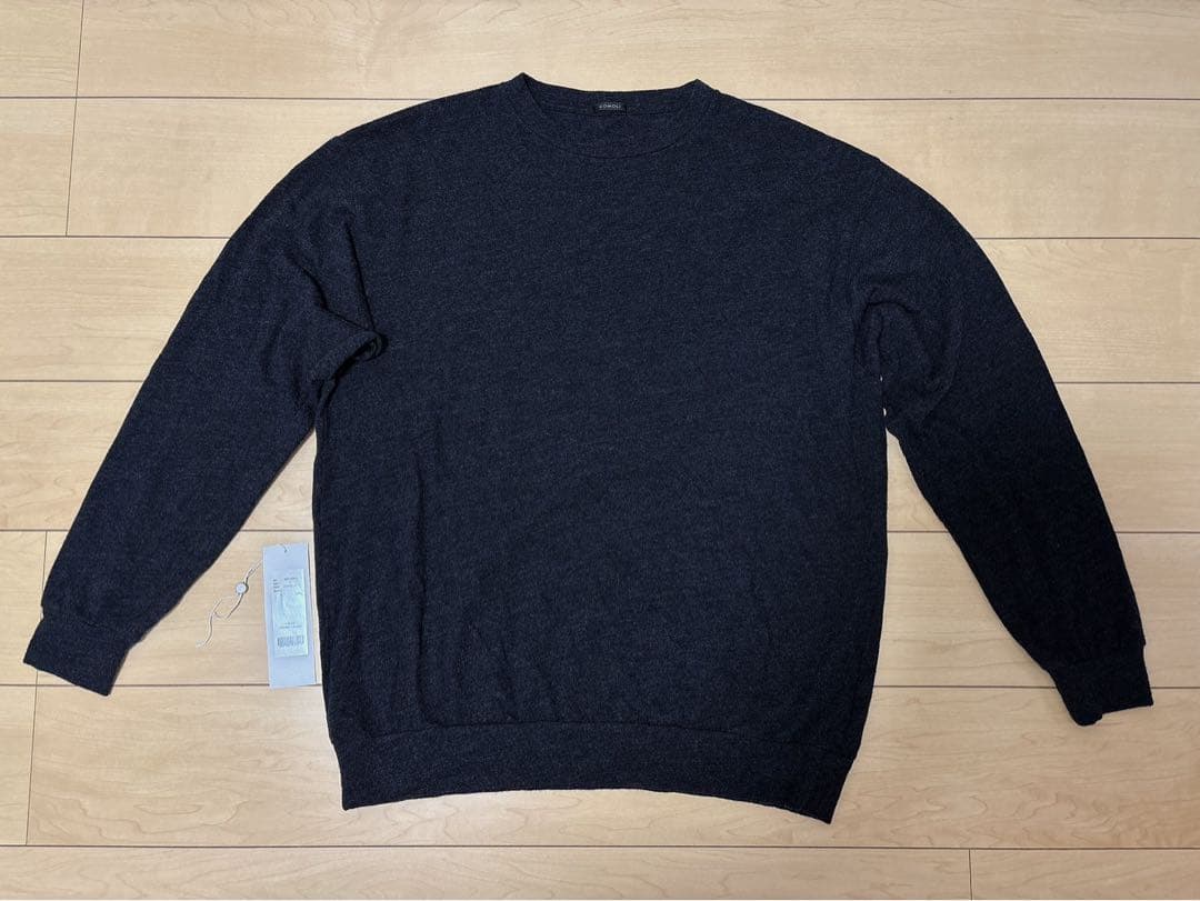 comoli ウール天竺長袖クルーネックtシャツ