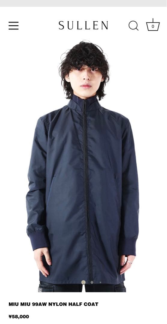 MIU MIU 99AW NYLON HALF COAT aoto317さん専用 - メルカリ