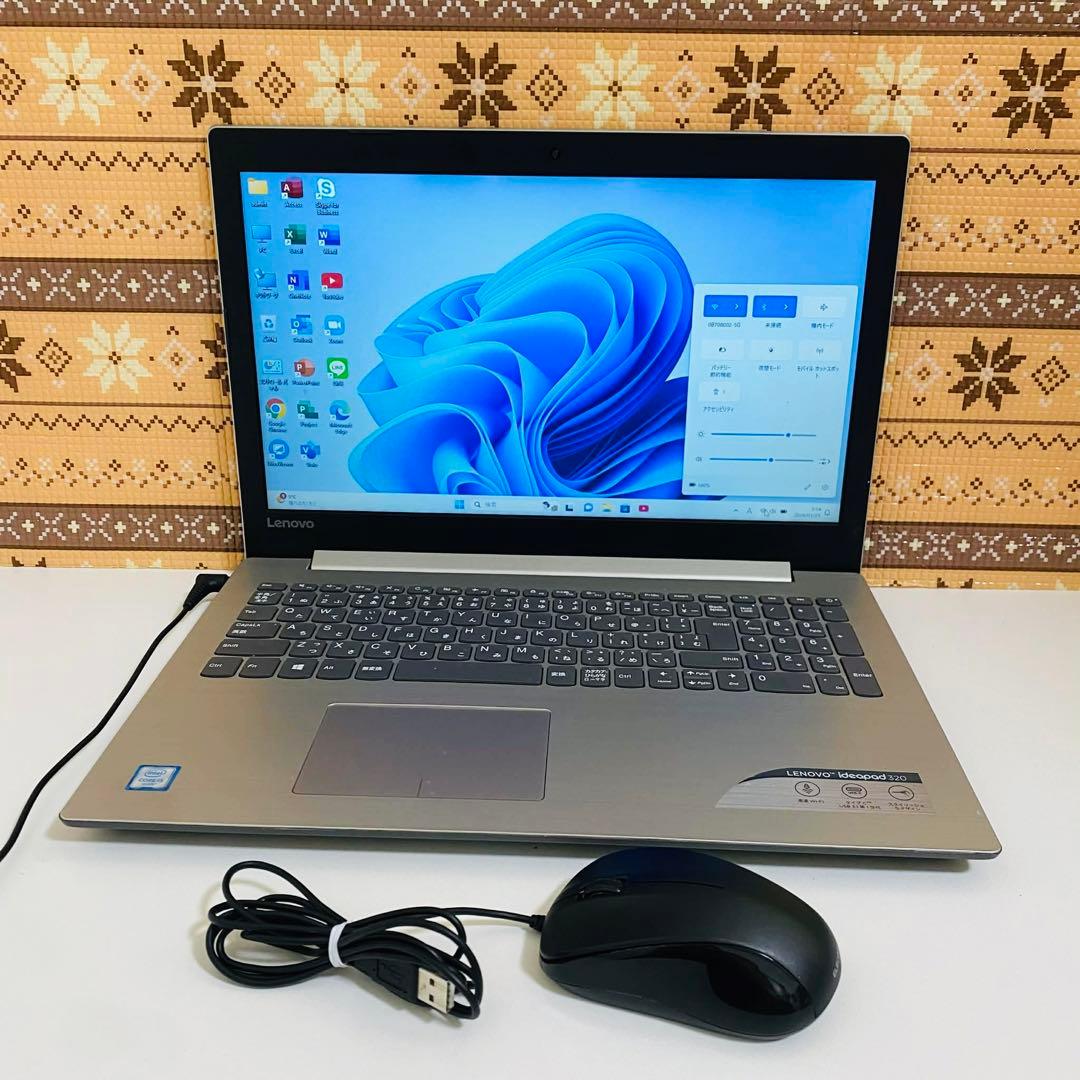 Y65 LENOVOノートパソコンSSDメモリ12G大容量高速Windows11