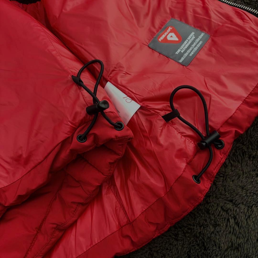 00s old gap ファー ダウンベスト 赤 短丈 y2k archive - メルカリ