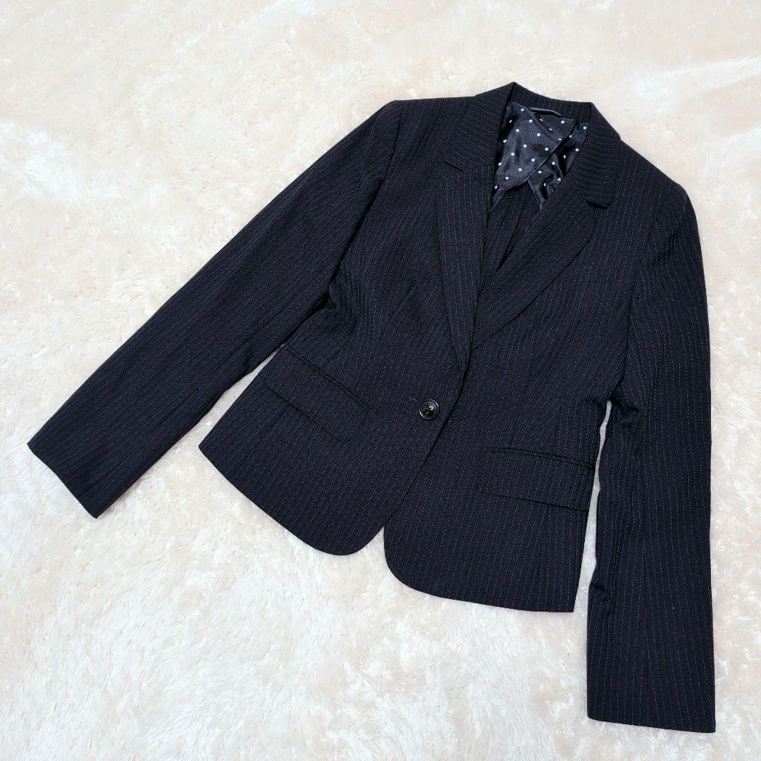 ✨美品✨エヌラインプレシャス シルク混 セットアップ 3点 ネイビー