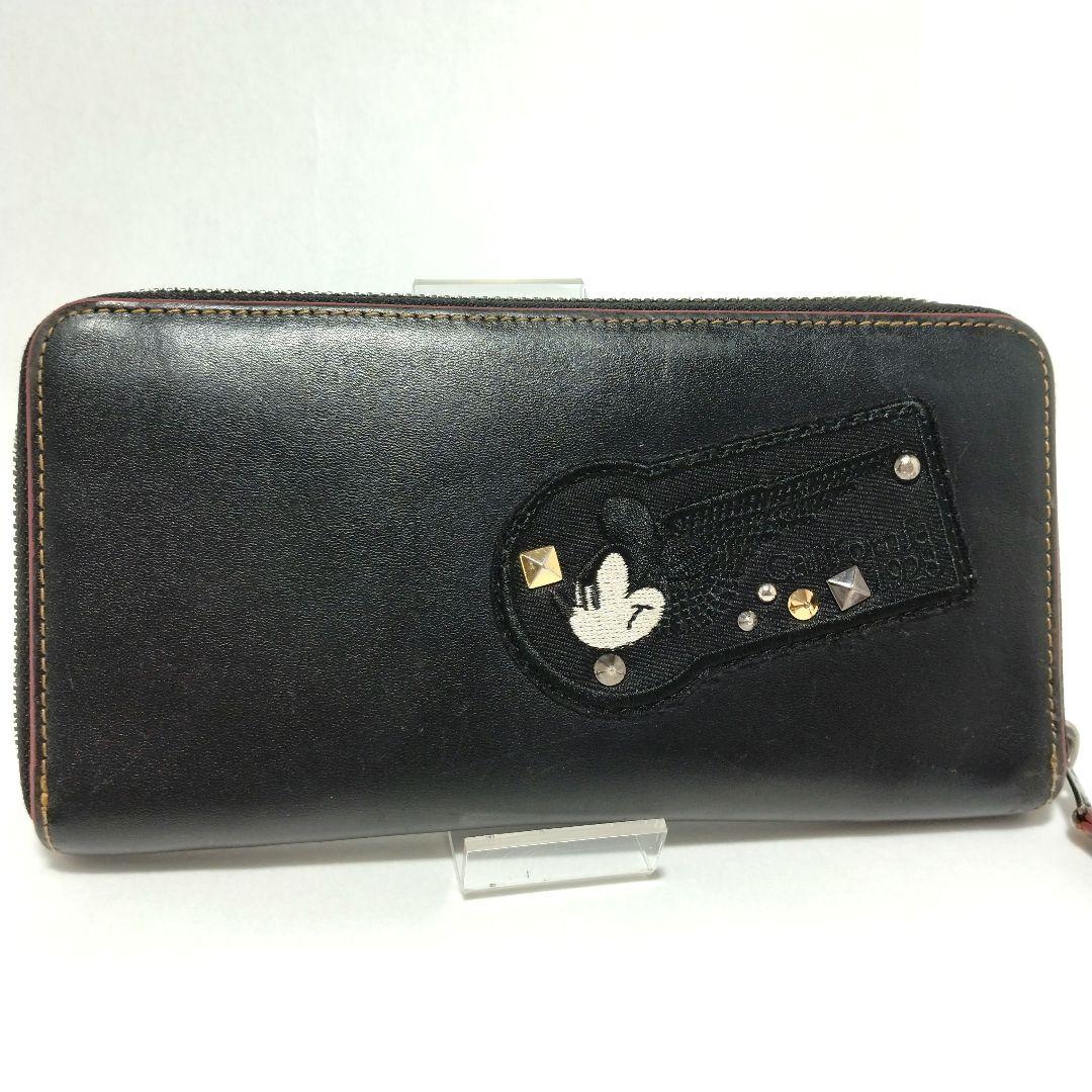 コーチ COACH ディズニーコラボ ミッキーマウス 長財布 レザー